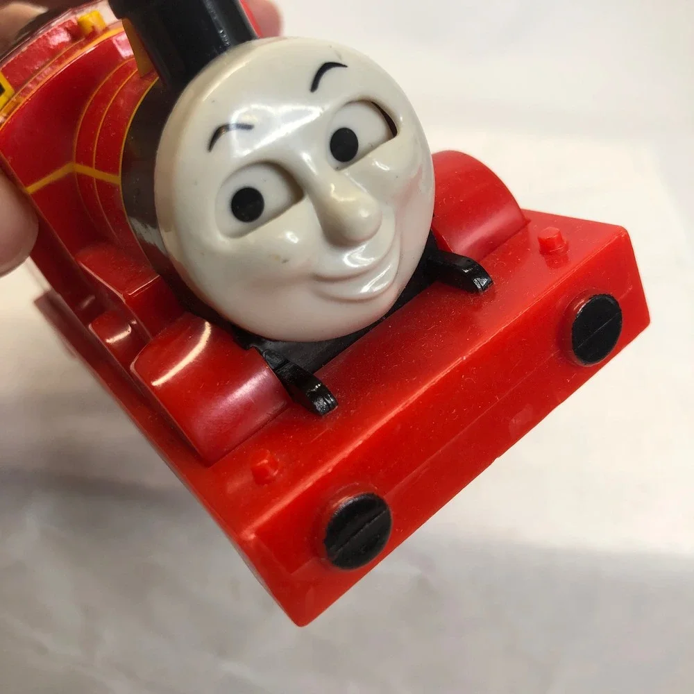 TOMY Thomas and Friends James Train Engine Toy‎ 2004 Pull Back & Go Moving Eyes